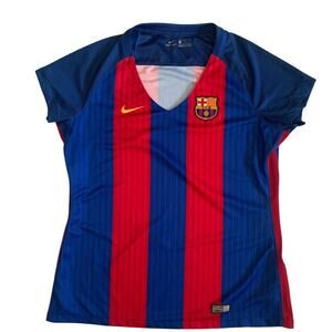 Nike Dri Fit Women's Size XL FC Barcelona Barca Soccer Authentic Home Jersey